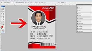 How to make id Card design in Photoshop  make beautiful id card design in Photoshop 