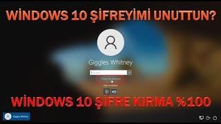 WİNDOWS 10 ŞİFRE KIRMA %100 KOLAY