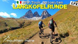 Langkofelrunde  MTB-Tour Dolomiten  Seiser-Alm Passo Sella