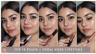 Top 10 Peach + Coral Nude Lipsticks 2020  Peach Nude  Coral Nude  Arpita Ghoshal