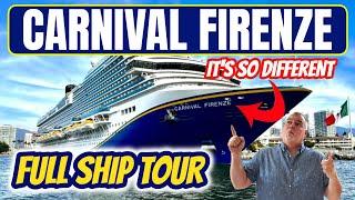 CARNIVAL FIRENZE MEGA GUIDED SHIP TOUR  FULL WALKTHROUGH