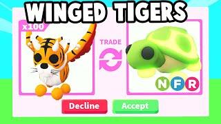 Trading WINGED TIGERS in Adopt Me