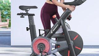 MERACH Exercise Bike Bluetooth Stationary Bike for Home with Magnetic ResistanceAutomatic