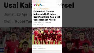 Fenomenal Timnas Indonesia lolos ke semifinal usai kalahkan korsel #shorts