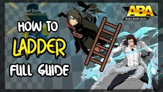 HOW TO *LADDER* IN ABA AIR COMBO FULL GUIDE  Anime Battle Arena  ROBLOX