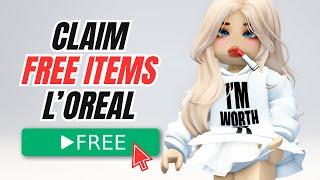 GET FREE LOREAL ROBLOX ITEMS NOW 