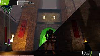 Legacy of Kain Blood omen 2 ray tracing. RTX Remix OnOff comparison. RTX remix Portal Hack