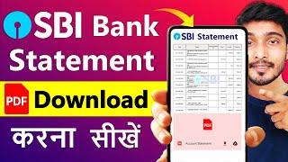 sbi bank statement kaise nikale  sbi statement pdf download  sbi statement on mobile