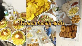 WHAT MY FAMILY & I EAT IN A DAYFAMILY MEALS ON WEEKEND#dinner #breakfast