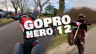 Testing GoPro hero 12 I Derbi senda Stage6 BR 88cc I Stunting and more