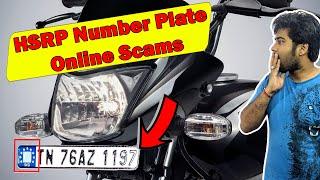 HSRP Number Plate Online Scams  Order HSRP Number Plate Online  High Security Number Plate Apply