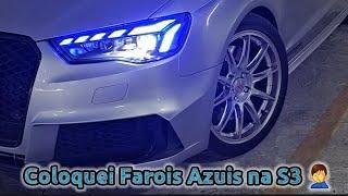 Farol Led Blue Start Animation Audi A3 8V S3 Rs3 Azul