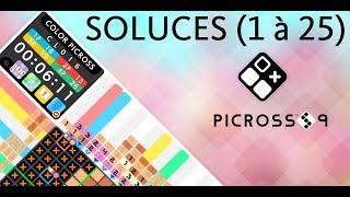 Picross S9 - Solutions 1 à 25