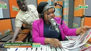 Abena Opokua Ahwenee host Dwaso Nsem Wednesdays edition on Ghanas no1 radio station Adom 106.3 FM