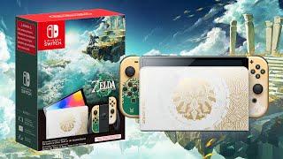 Zelda Tears Of The Kingdom Switch OLED Unboxing