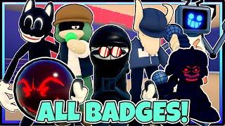 HOW TO GET ALL 20 BADGES A Funky FNF RP  ROBLOX