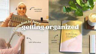 Getting organized before Ramadan   home office new books quran reflections 