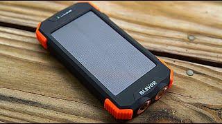 Awesome Solar Qi Charger Power Bank Unboxing BLAVOR 10000 MaH Solar Power Bank.