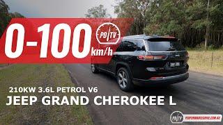 2022 Jeep Grand Cherokee L 0-100kmh & engine sound