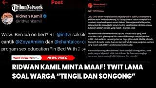 Ridwan Kamil Minta Maaf Twit Lama soal Warga “Tengil dan Songong” Diungkit Lagi & Viral