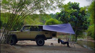 Toyota LAND CRUISER Car Camping  Simple No-Build Setup  Camping Malaysia