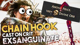 Chain Hook Cast on Crit Exsanguinate Meme Build is Actually Good - PoE 3.22 Build Guide