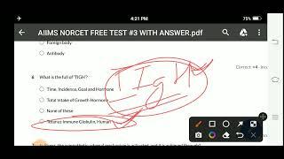 AIIMS NORCET FREE TEST #3  AIIMS NORCET SPECIAL CLASSES Download the app Now By Subhash Choudhary