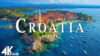 FLYING OVER CROATIA IN 4K UHD • Stunning Aerial Footage Scenic Relaxation Film with Calming Music