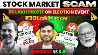Stock Market ₹6 Lakh Profit Live  Biggest Scam In Stock Market ?