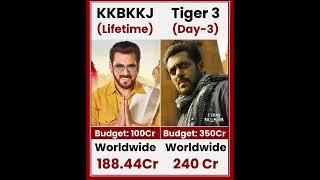 kisi ka bhai Kisi Ki Jaan VS Tiger 3 movie comparison box office collection #viral #trending #shorts