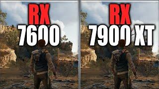 RX 7600 vs RX 7900 XT Benchmarks - Tested 20 Games