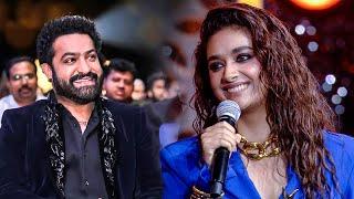 Jr NTR admires Keerthy Sureshs inspiring speech at the South Movie Awards 2023