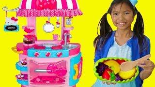 Wendy Pretend Play w Hello Kitty Kitchen &Tea Party Kids Food Toys