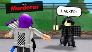 He Thought I Was A HACKER In MM2 Roblox