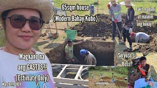 65SQM HOUSE- MODERN BAHAY KUBO MAGKANO NA ANG GASTOS NAMIN?BAKIT MADAMI AT MALALIM ANG HUKAY?