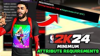 Minimum Attribute Requirements For Animations In NBA 2K24 Dunk Styles Dribble Moves Layups