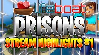 MINECRAFT LIFEBOAT PRISONS ON XBOX ONE STREAM HIGHLIGHTS #1 Playing with Subscribers