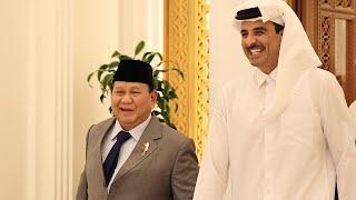 Momen Menhan Prabowo menemui Emir Qatar Yang Mulia Sheikh Tamim bin Hamad Al Thani.