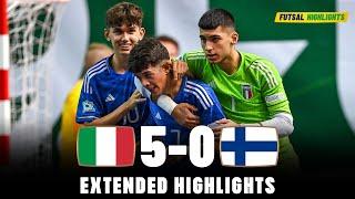 Italy vs Finland  Highlights  U19 Euro Futsal 04-09-2023