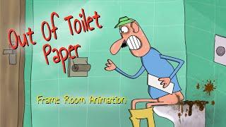 Out Of Toilet Paper  Cartoon Unbox 10  By Frame Room   NEW Single Cartoon episode  Humor