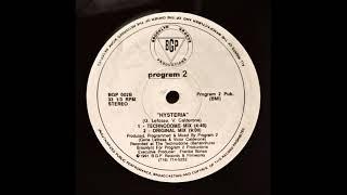 PROGRAM 2 - HYSTERIA  ORIGINAL MIX - SIDE B - B-2 - 1991