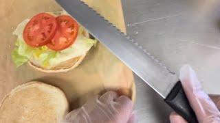 BK POV Late Night Closing Shift At Burger King Making Sandwiches