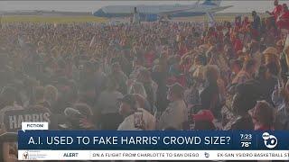 Fact or Fiction Kamala Harris faking crowd size using AI?