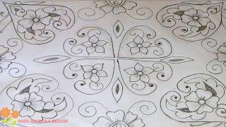 Nakshi Kantha design-16 How to make Nakshi Kantha design নকশী কাঁথার ডিজাইন