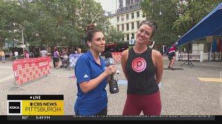 Mary Ours stops by Move-It Mondays in Market Square