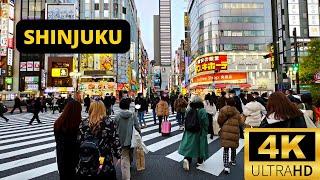 TOKYO JAPAN  4K SHINJUKU — 1 HOUR Walking Tour