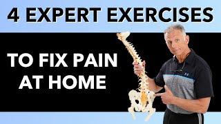 Sacroiliac Low Back & pelvic Girdle Pain 4 Expert Exercises To Fix At Home