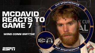 Connor McDavid reacts to the Oilers Game 7 loss & winning the Conn Smythe Trophy  SC with SVP