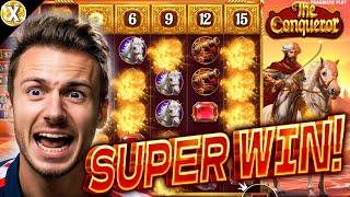 Spectacular EPIC Big WIN in The Conqueror  NEW Online Slot - Pragmatic Play