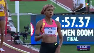 Battle to the finish in the womens 800m  U.S. Olympic Track & Field Trials